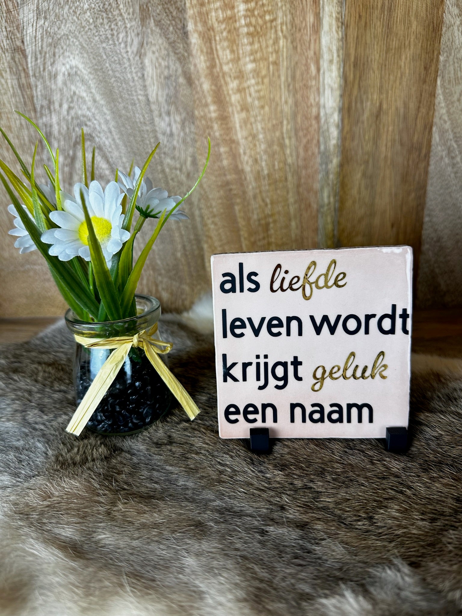 Als liefde leven wordt krijgt geluk een naam