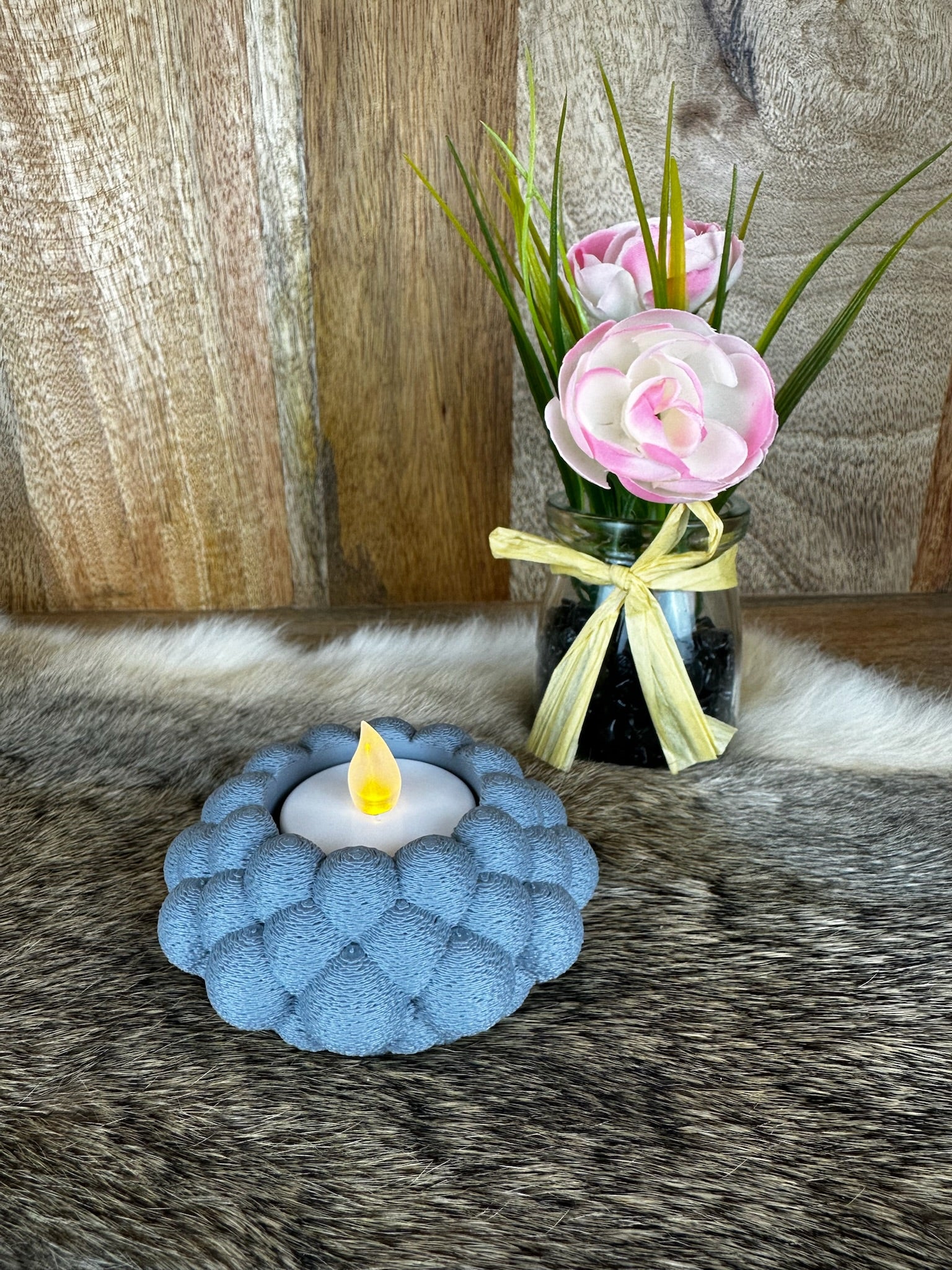 Bubbel theelichthouder