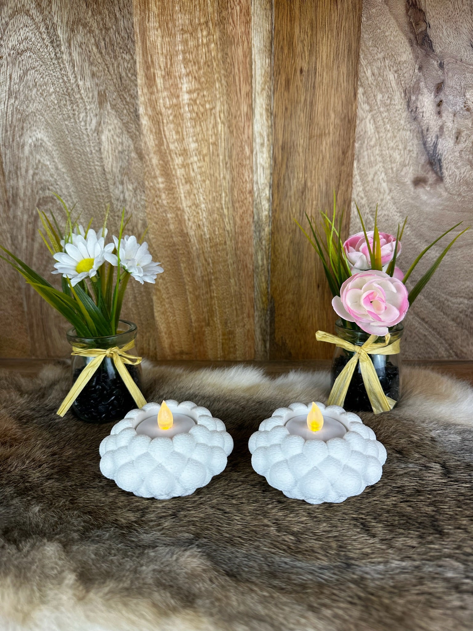 Bubbel theelichthouder