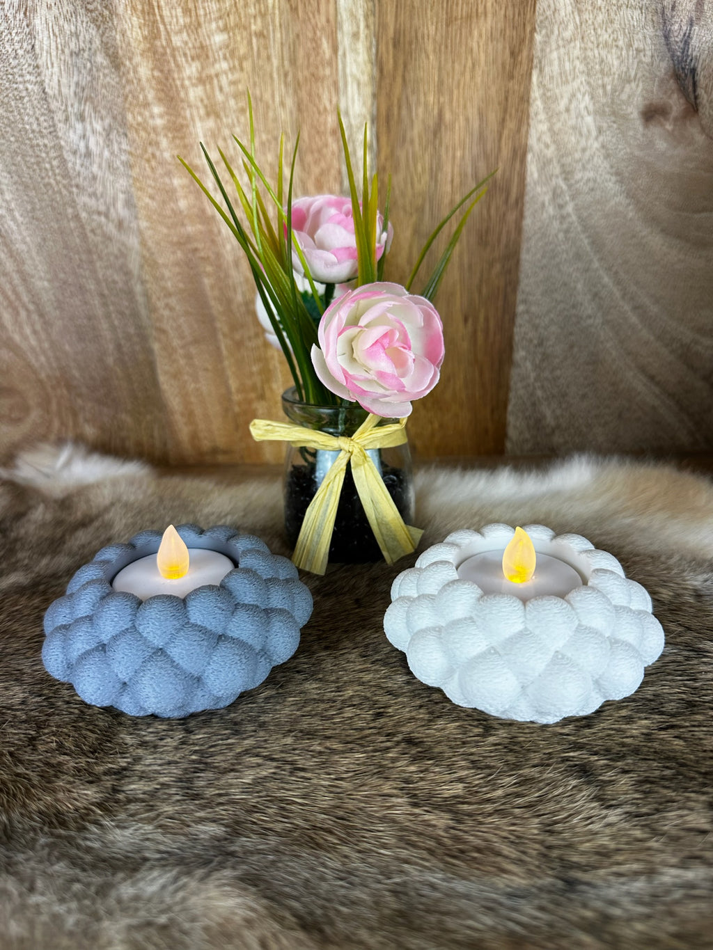 Bubbel theelichthouder