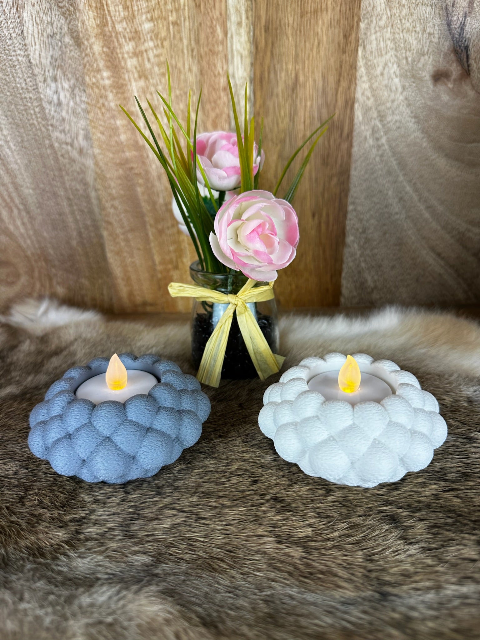 Bubbel theelichthouder